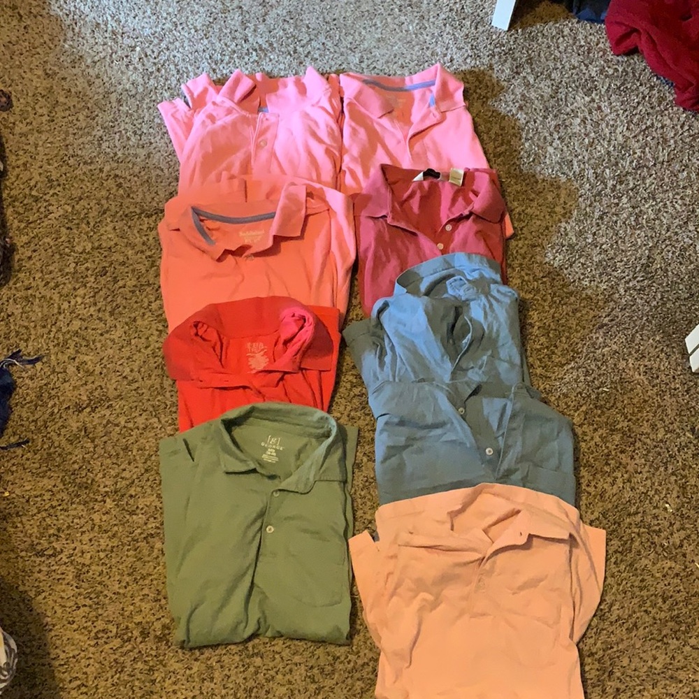 9 button up shirts bundle!